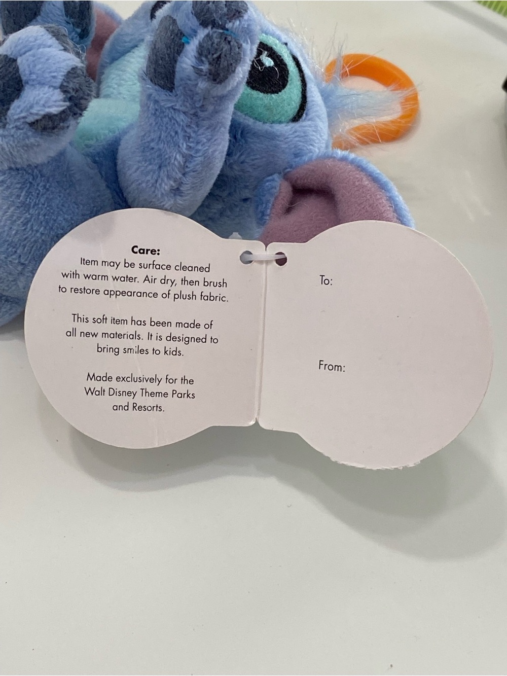 Disney Parks 4” Plush Stitch Keychain With Original Tag - Picture 9 of 16
